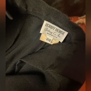 Black hobby horse show pants